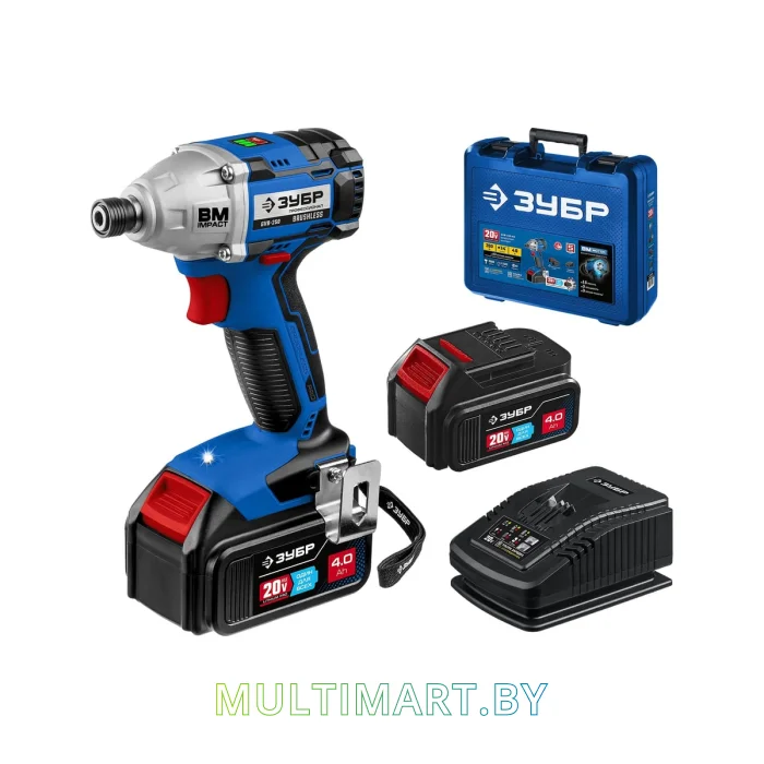 Винтоверт Зубр GVB-250-42 (с 2-мя АКБ 4 Ач, кейс)